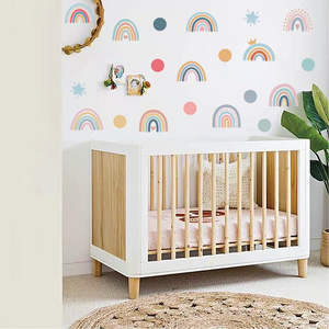 Hot sales New new  Bohemian style rainbow star dot   Wall Stickers for kids room decorative  sticker for wall