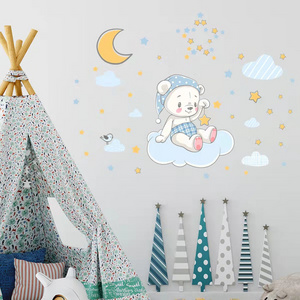 Luminous  Stars Wall Sticker For Kids Living Room Bedroom  bear  Decal  sticker Glowing In The Dark sticker for wall