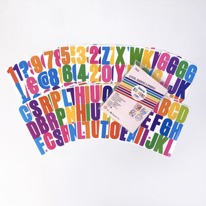 24 Sheets  2 inch Self Adhesive DIY Vinyl colorful Letter Number Stickers Kit Alphabet  Decals for Signs Kitchen mailbox