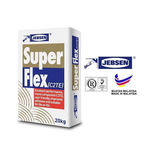 High quality Super Flex Floor and Wall Cement Based Glue Tile Adhesive for construction and renovation from Malaysia