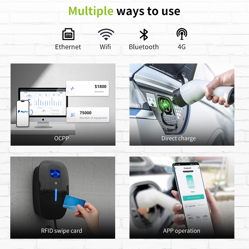 Greensicence OEM evse ev vehicle electric car charging station 22kw ev charger with app rfid for tesla byd charge ev station