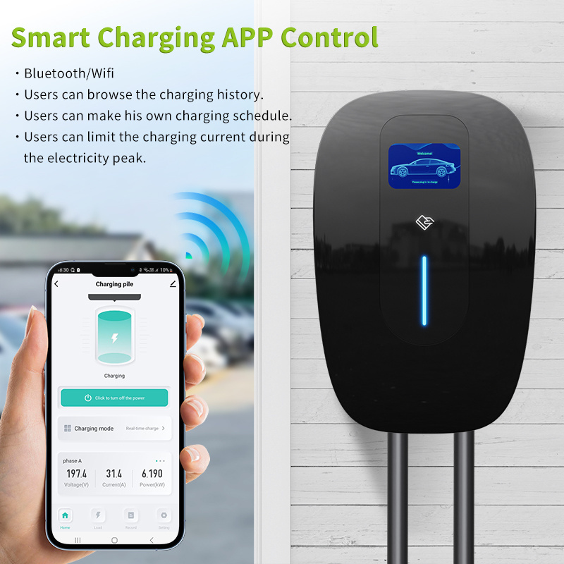 Greensicence OEM evse ev vehicle electric car charging station 22kw ev charger with app rfid for tesla byd charge ev station