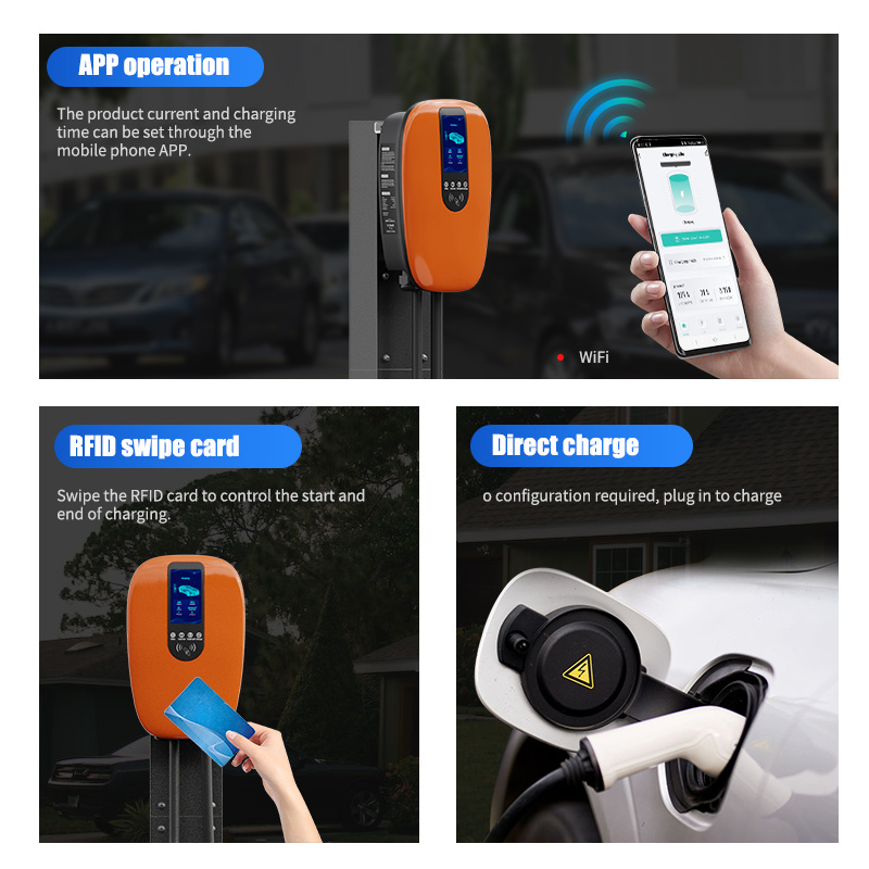 ev charger manufacture price ev charger 22kw 3 phase type 2 electric car mobile ev charger station