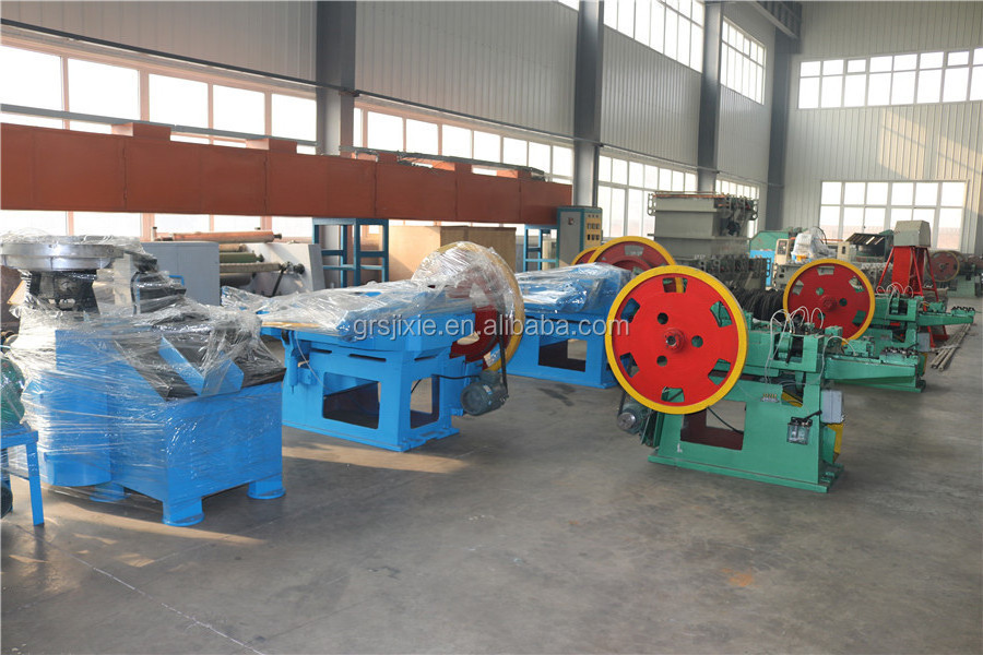 Automatic stainless steel wire nail buffing machine