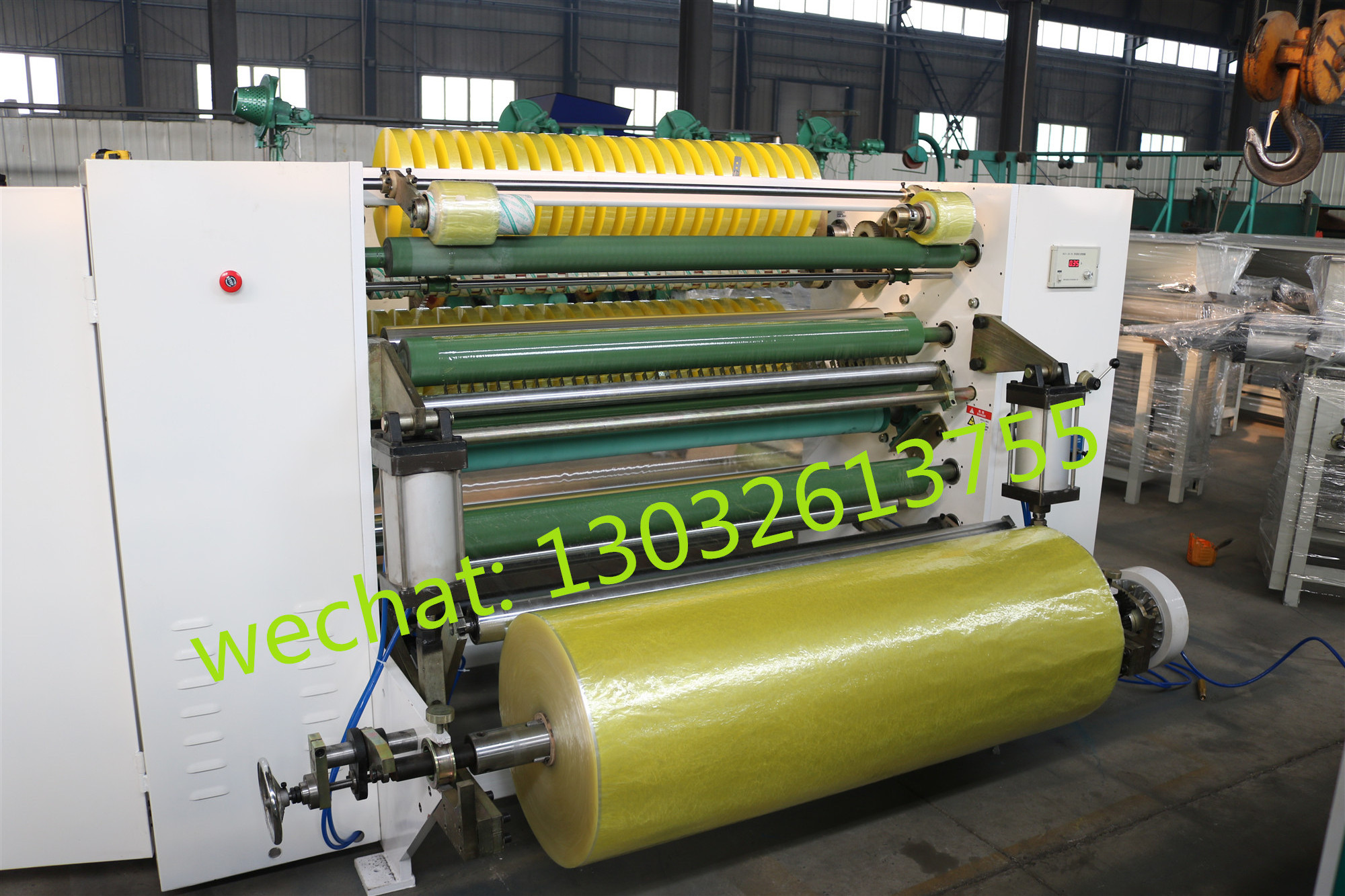 Adhesive BOPP cello Tape Machine Packaging Tape Slitting Machine