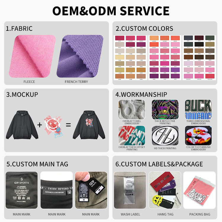 High Quality Cotton Fleece Heavyweight Custom Embroidered Streetwear Hoodie Y2K Drop Shoulder Men's Full Zip Up Hoodie