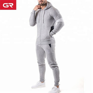 Latest Design Stripes Custom Embroidered Fitted Mens Tracksuit