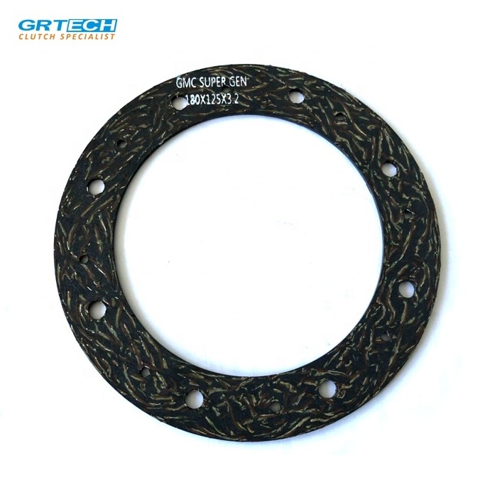 Customized high performance non asbestos clutch facing friction lining material clutch for car  GRT-180125