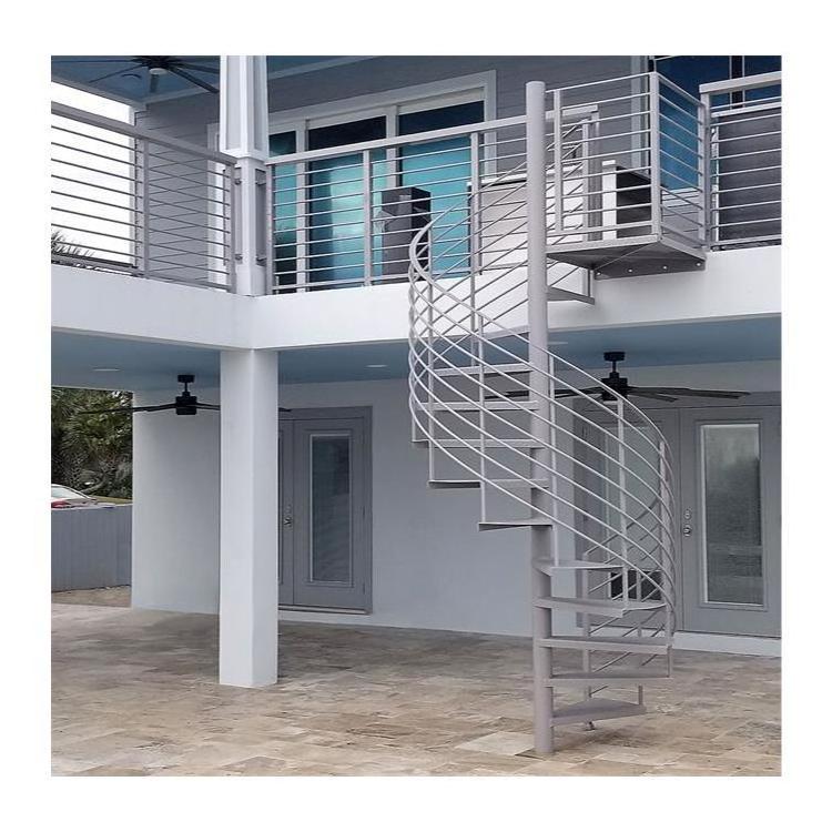 Wrought Iron Used Outdoor Metal Stairs Spiral Staircase Design Outdoor Carbon Steel Staircase