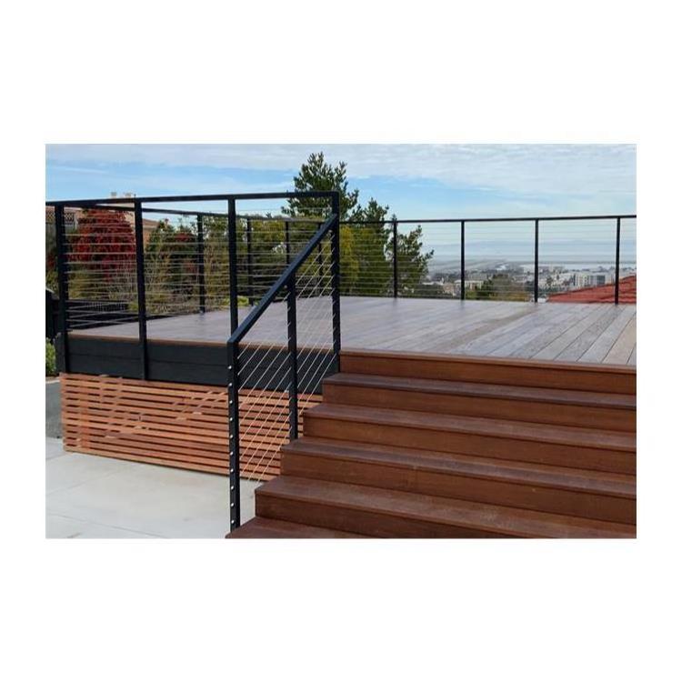 DIY Outdoor Deck Anti-rust Galvanized Balcony Steel Cable Railing