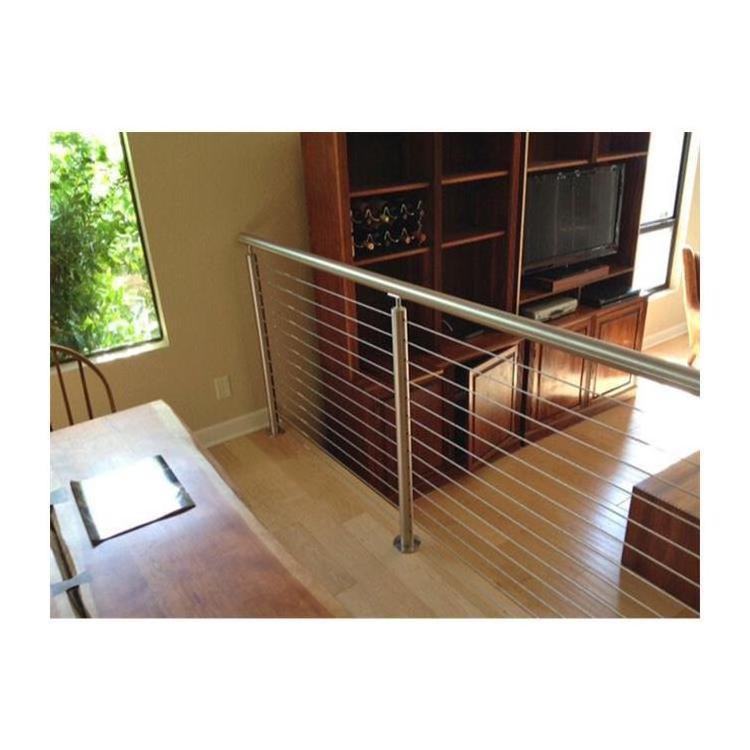 DIY Outdoor Deck Anti-rust Galvanized Balcony Steel Cable Railing