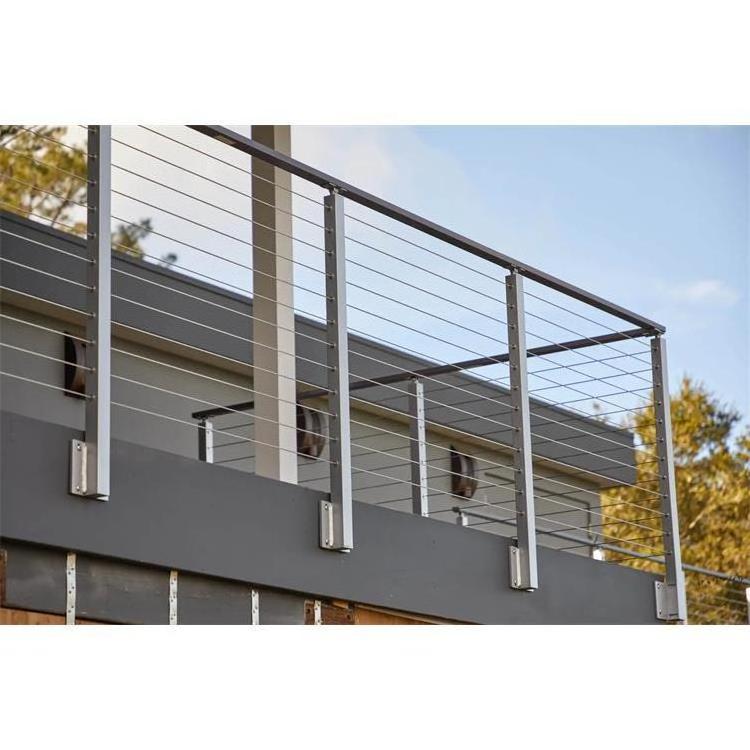 Prefabricated Stainless Steel Cable Railing Systems Match Cable Railing Hardware and Cable Railing