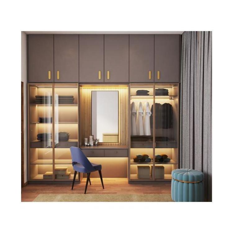 Simple Interior Classic Design Wooden Mini Armoire Wardrobe Closet Organizer Modern Clothes Storage Wardrobe