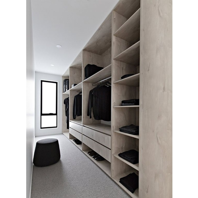 Classic Walk-in Closet Open Doors Wardrobes for Bedroom Furniture