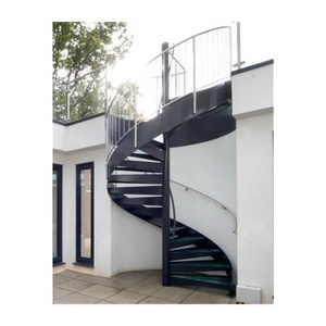 Wrought Iron Used Outdoor Metal Stairs Spiral Staircase Design Outdoor Carbon Steel Staircase