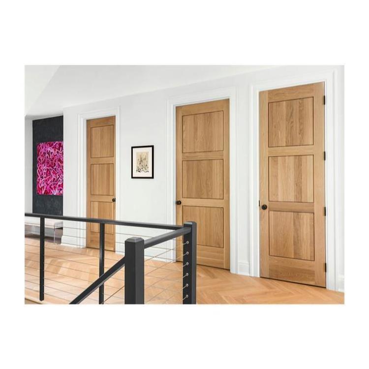 White Oak USA Decoration Wooden Doors Apartment Kitchen Room Interior Fancy Solid Wood Swing Doors