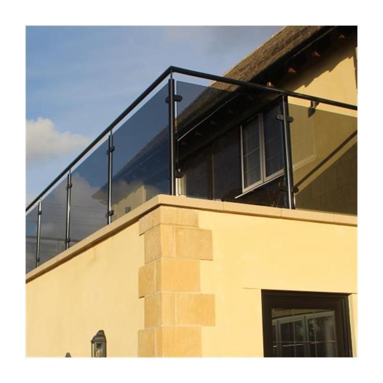 Top-Ranking Outdoor Railing Top Mounted Balcony 304 316 Stainless Steel Glass Balustrade