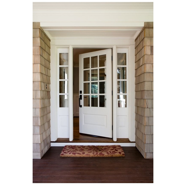 House exterior arched wood main entrance front door design custom outdoor double wooden arch entry doors