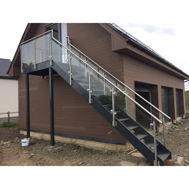 Garden decking outdoor space saver galvanized steel staircase iron slide exterior external stairs prices