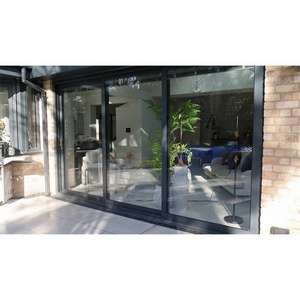 Heavy Duty Giant Glass Veranda Sliding Door Aluminum Insulated Hollow Shutter Sliding Door