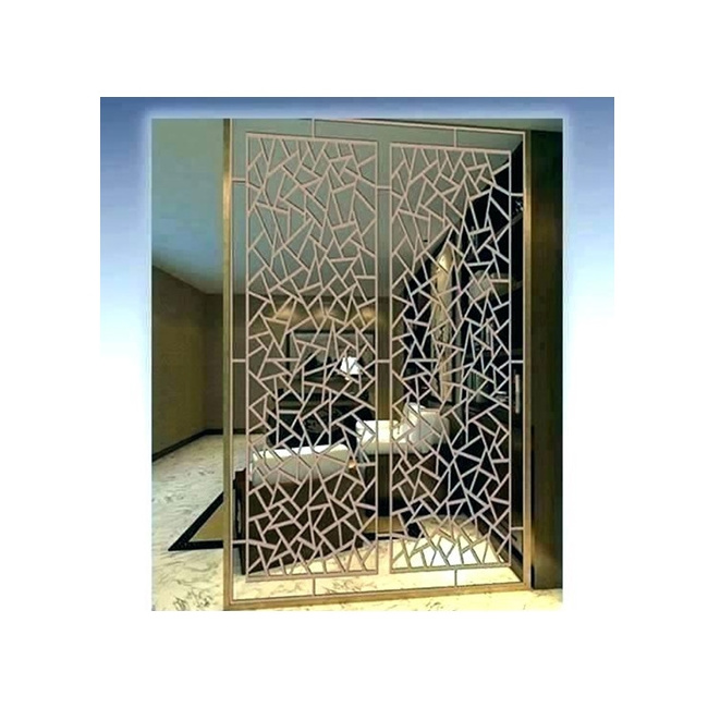 Aluminum Living Room Partition Design Interior Decorative Wall Divider Metal Panels Room Partition for Bedroom