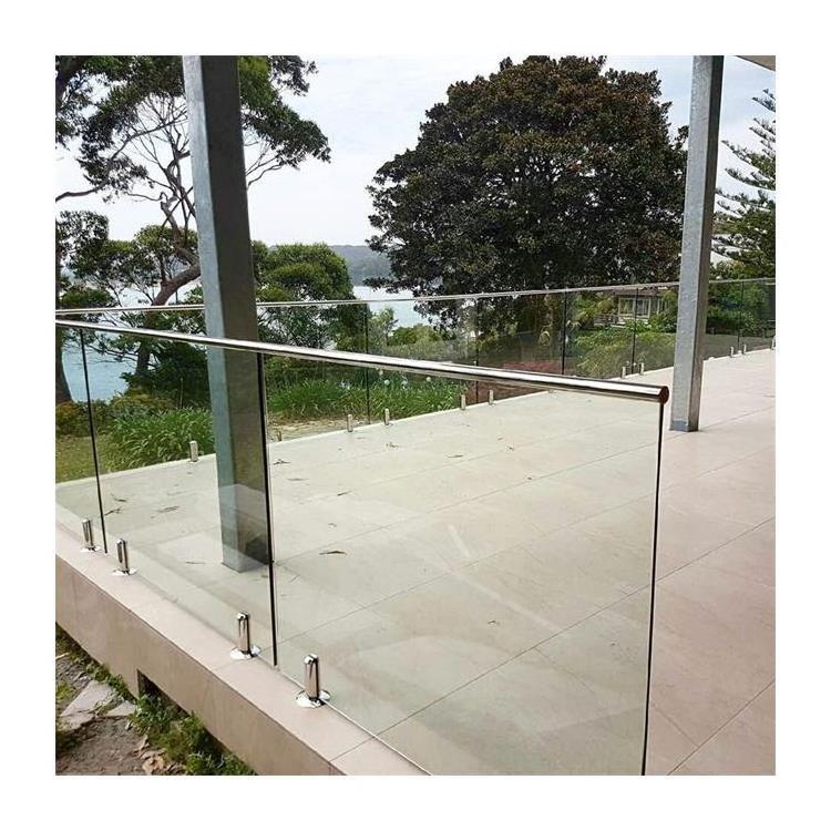 Stainless Steel Frameless Glass Spigot  Glass Railing / Pool Fence Holder For Glass Balustrade