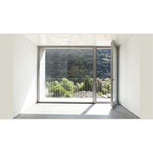 Energy Efficient French Aluminum Alloy Frame Glass For Sale Security Tempered Black Casement Patio Doors