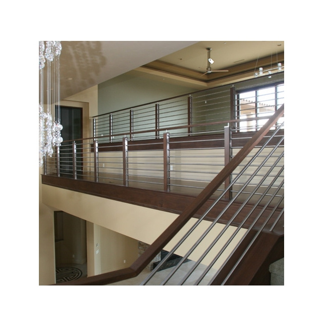 Wholesale Porch Railing Cast Iron Wrought Iten Staircase Railing for Indoors Balcony Inside Stainless Steel Rod Bar Railings