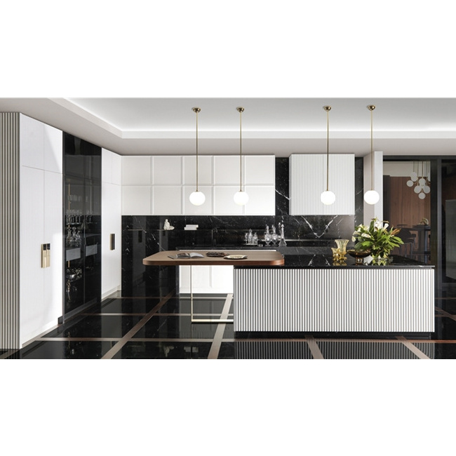 Italian Style Kitchen Furniture Prefab Kitchen Cabinet in China