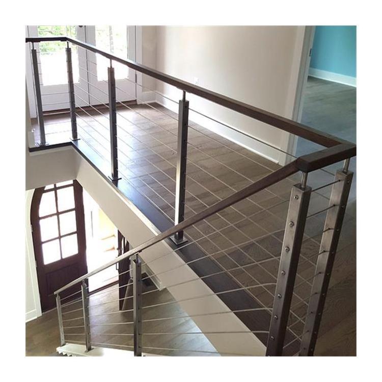 Hot Sales Stainless Steel Handrails Indoor Balustrade Stair Side Mounted Balcony DIY Cable Wire Railing Post