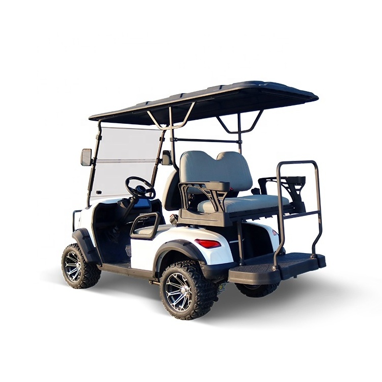 Classic Golf Electric Cart 4 Seats Unique Small Limo 48v 105 Ah Battery Lithium 4 Wheel Drive Golf Electric Cart