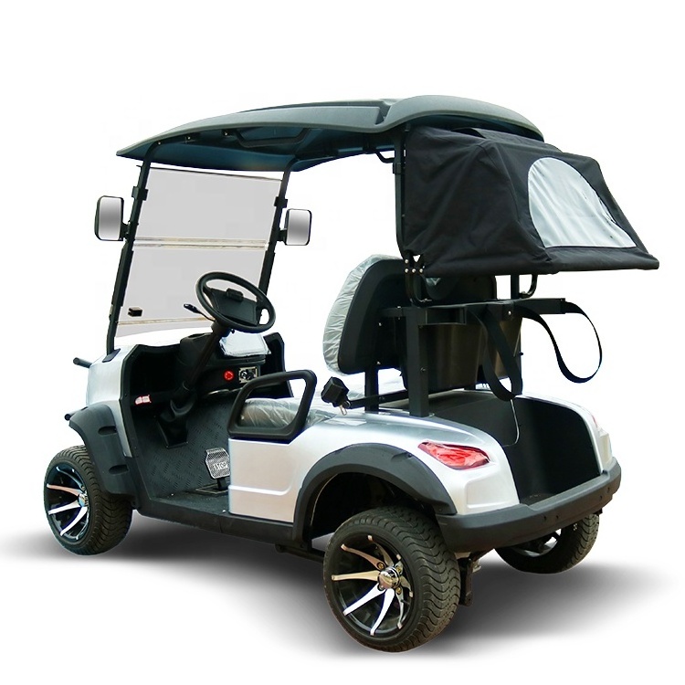 Utility Model T Fast Zone Electric 4x4 Golfr Cart 2 Seate Lithium Battery With Cargo Box Free Shipping  Electric Golf Cart