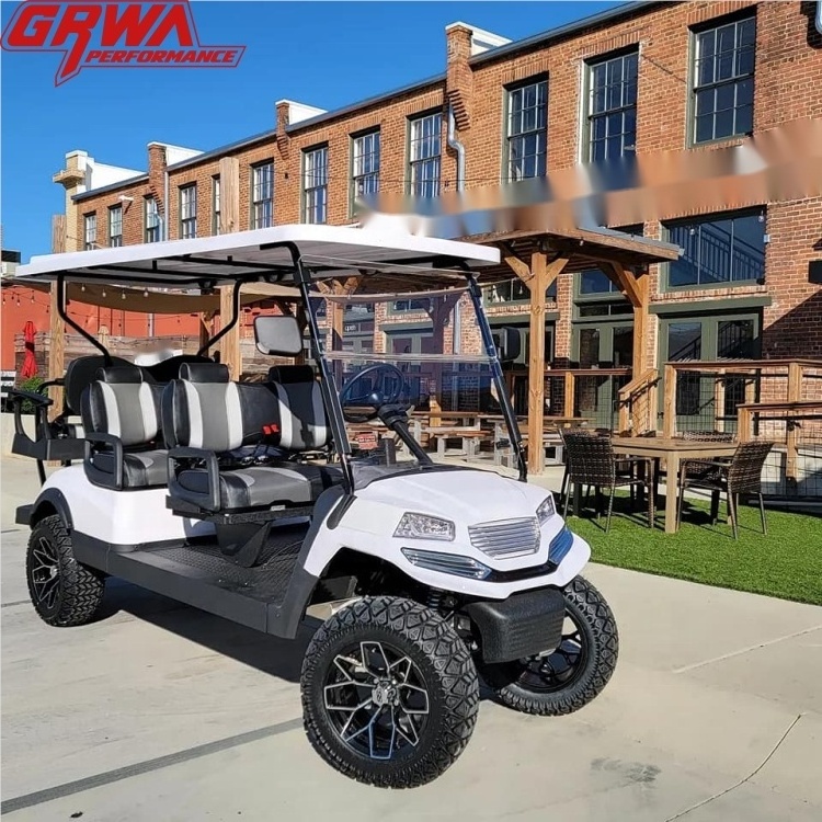 GRWA Free Shipping Lifted 4 Passenger Golf Car Brand New 4 Wheel Electric Club Car Golf Cart For Sale