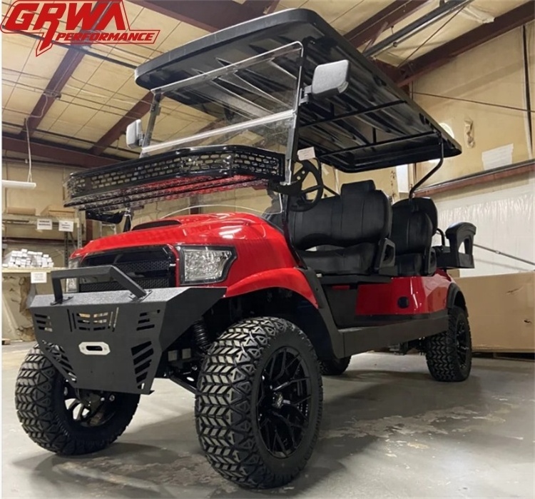 GRWA Free Shipping Lifted 4 Passenger Golf Car Brand New 4 Wheel Electric Club Car Golf Cart For Sale