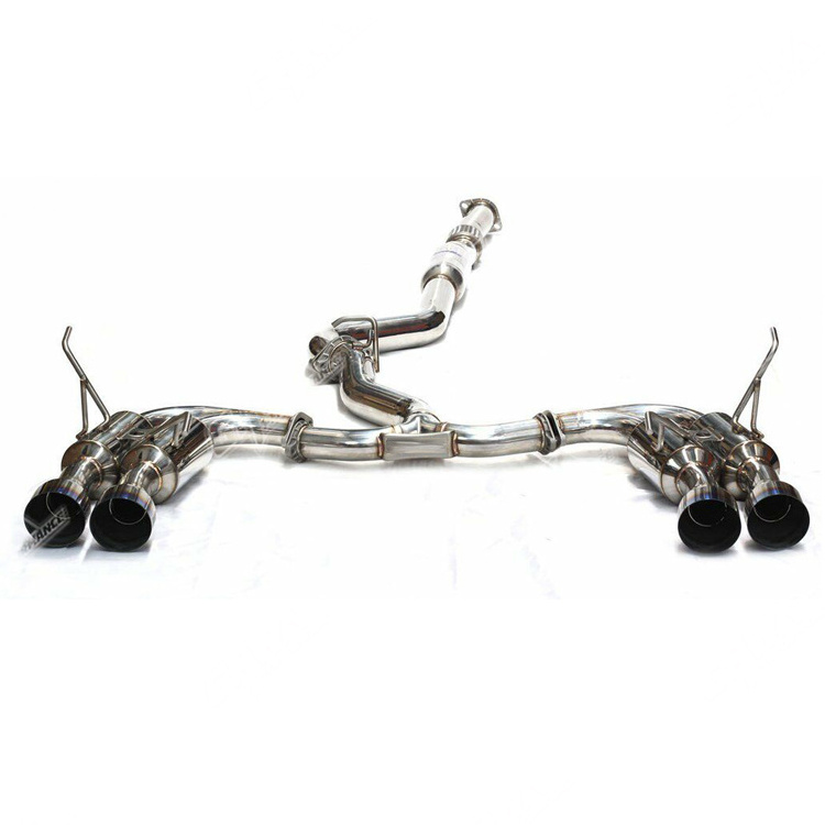 GRWA Stainless Steel 201+ Mirror polished Cat Back Exhaust System for 2015+ Subaru WRX/STI