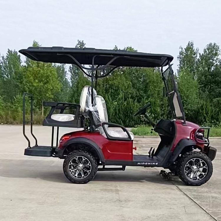 Classic Golf Electric Cart 4 Seats Unique Small Limo 48v 105 Ah Battery Lithium 4 Wheel Drive Golf Electric Cart