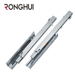 3 Fold Push To Open Hidden Telescopic Rails Soft Close Undermount Concealed Drawer Slide