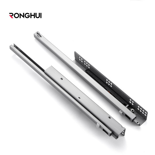 RongHui JieYang Furniture Hardware Fittings Soft Close Lowes Drawer Slides For Modern Kitchen Cabinets