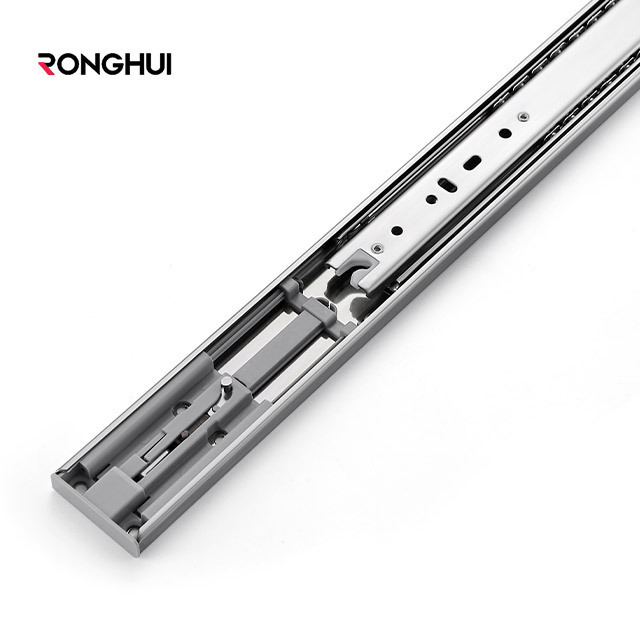 Ronghui Automatic Open Drawer Metabox Drawer  Slide Push To Open 10 Inch Drawer Slide Manufacture In China