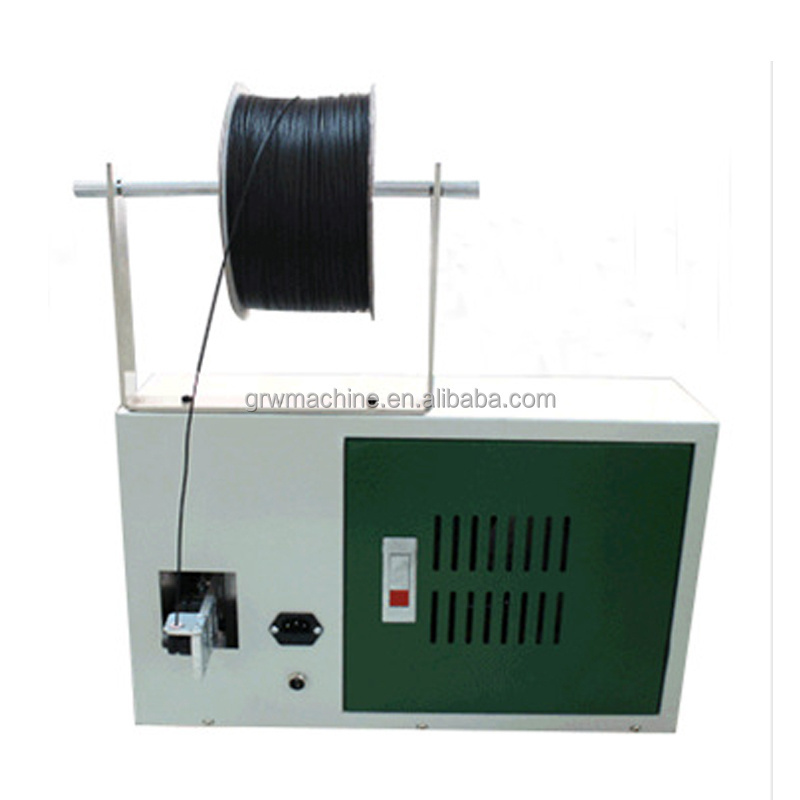 Semi automatic Adapter Cable binding coil cable rolling winding tie machine