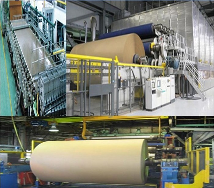 Environmental protection papermaking equipment 1880 Kraft / corrugated paper machine with daily output of 40-55t