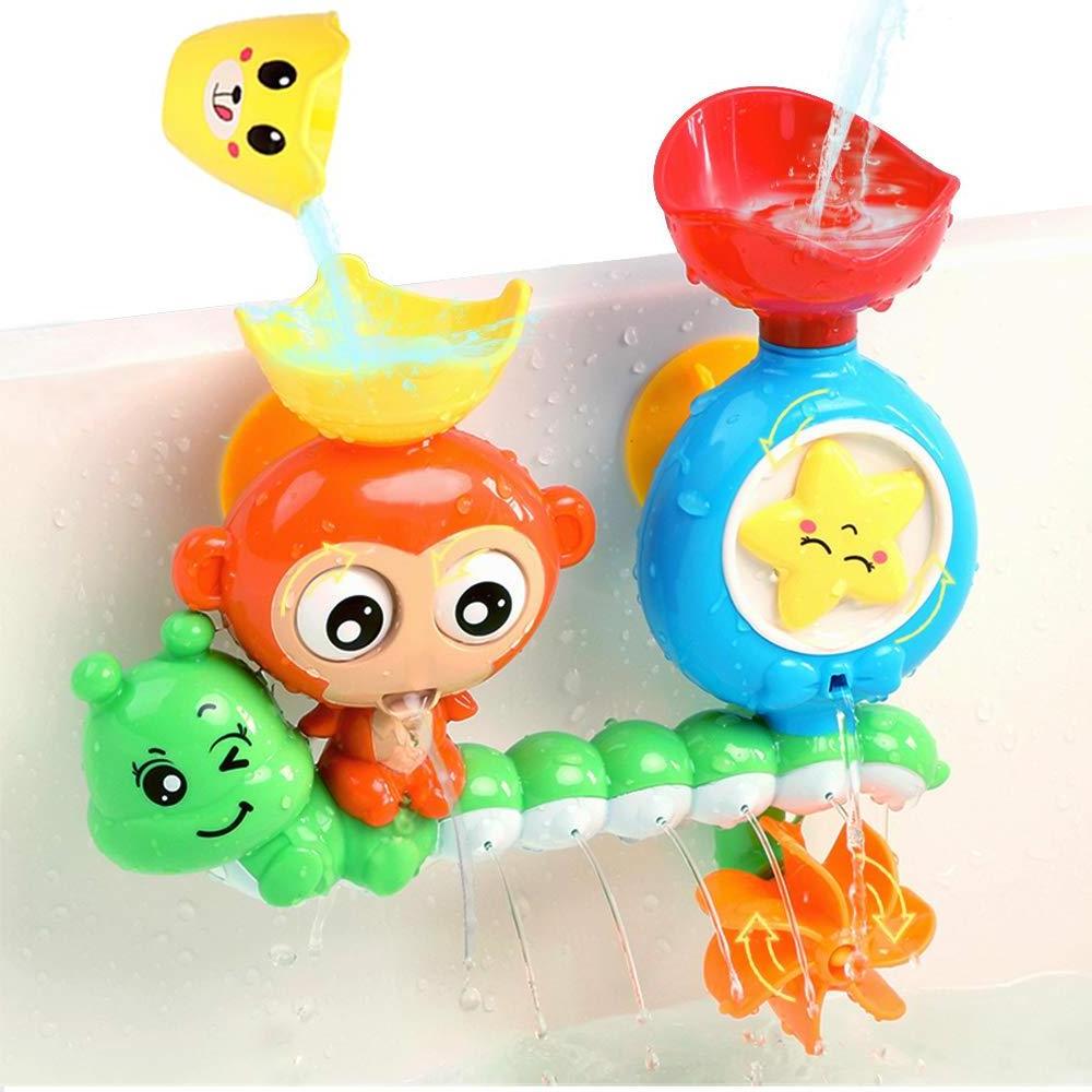 KSF Hot-selling Preschool Toy Summer Baby Fun Bath Water Monkey Around Bathtub Playing Water Game Baby Bath Toy Children Toys