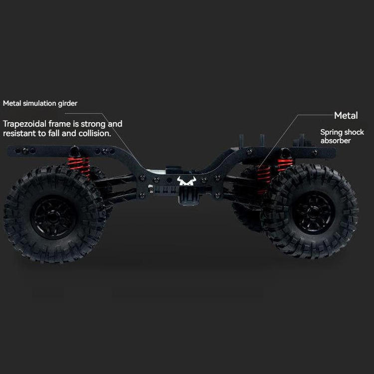 KSF 1/12 Scale Remote Control Crawler Model Electric Off-Road Truck RTR All Terrains 4WD Climbing Toy RC Car