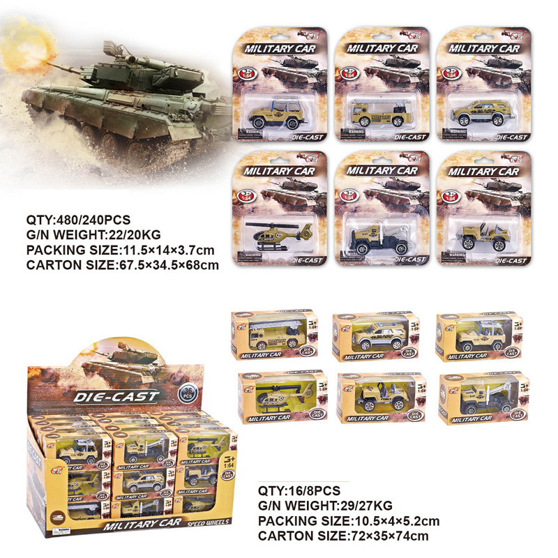 Wholesale Free Wheel Diecast Car Hot Selling 1:64 Small Alloy Model Metal Display Box 220V Kids Gift Scale Cars  1:64