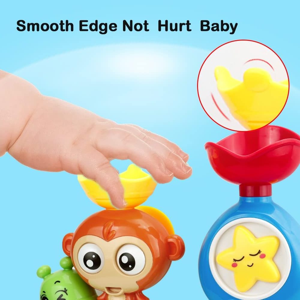 KSF Hot-selling Preschool Toy Summer Baby Fun Bath Water Monkey Around Bathtub Playing Water Game Baby Bath Toy Children Toys