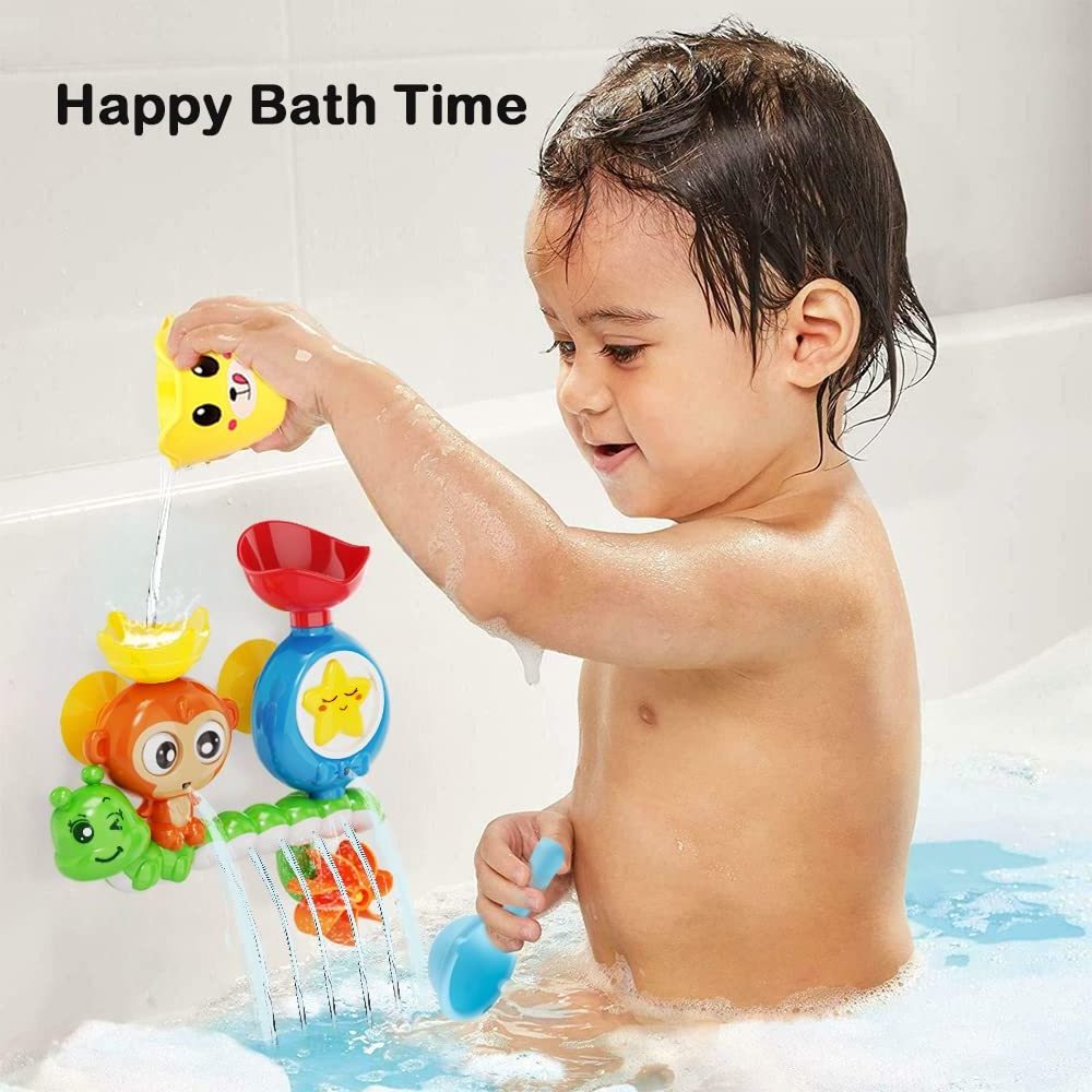 KSF Hot-selling Preschool Toy Summer Baby Fun Bath Water Monkey Around Bathtub Playing Water Game Baby Bath Toy Children Toys