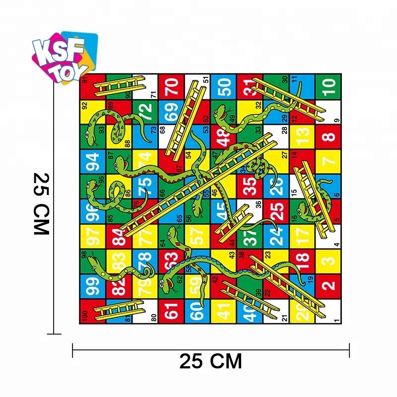 3 in 1 Educational Magnetic Checkers Flight Chess Ladder Snake Set Board Games Chess for Kids Color Box Plastic Pawn 54*29*82 Cm