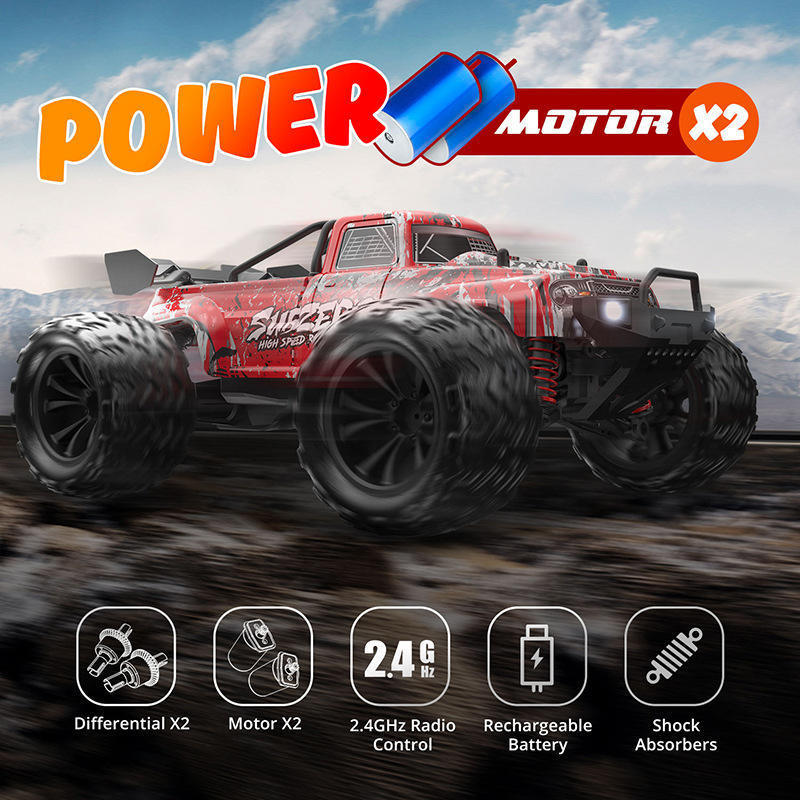 KSF 2023 Latest 1/14 Carrinho De Controle Remoto Racing Off-road Monster Truck Electric RTR 4x4 Pick Up Climbing Toy RC Cars