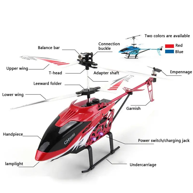 KSF Airplane Model 2CH Alloy RC Helicopter Cheap Radio Control Aircraft RC Flying Hobby Remote Control Airplane Children Toys