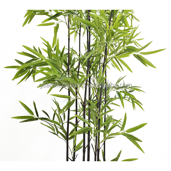 190Cm Height 7 Branches Real Touch Bamboo Leaf Green Tree Artificial Plant For Indoor Outdoor Landscape And Ornaments